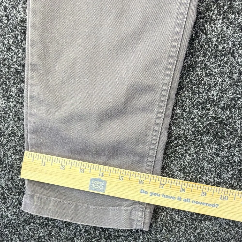 VANS Authentic Chino Men's Slim Tapered Pants Gray 30 Twill Stretch